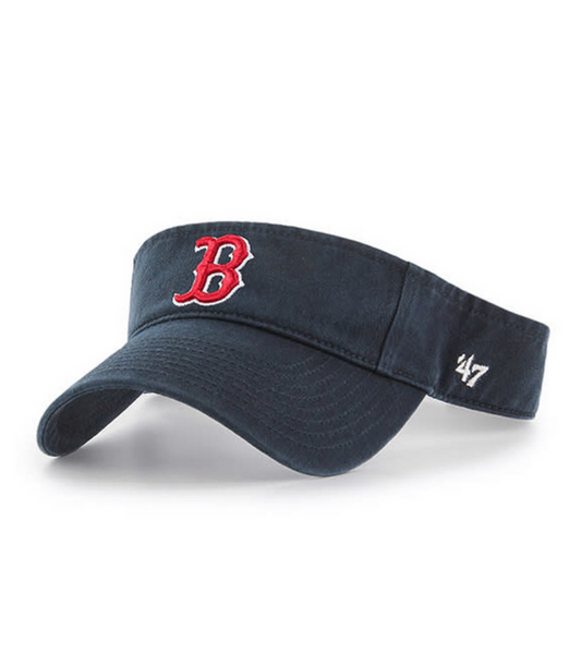 Boston Red Sox '47 Brand Navy Blue Clean Up Visor Adjustable Dad Hat