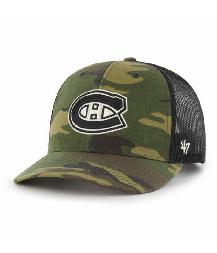 Montreal Canadiens '47 Brand Camo Trucker Adjustable Hat