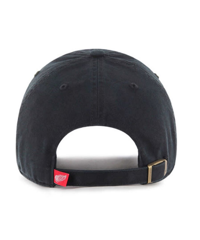 Detroit Red Wings '47 Brand Black Clean Up Adjustable Dad Hat