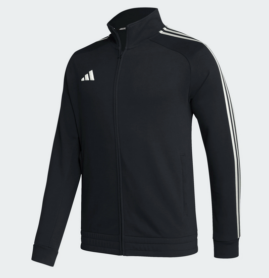 Adidas Black Performance Full Zip Mid Weight Track Jacket