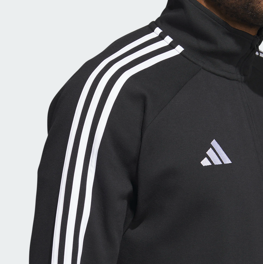 Adidas Black Performance Full Zip Mid Weight Track Jacket