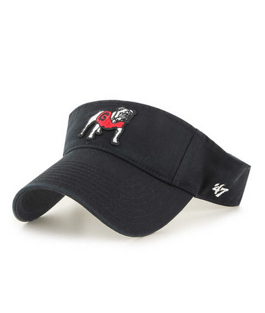 Georgia Bulldogs '47 Brand Black Clean Up Visor Adjustable Dad Hat