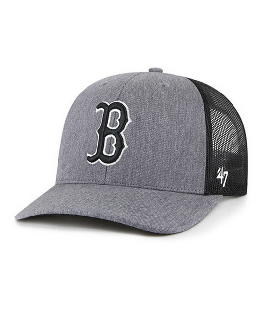 Boston Red Sox '47 Brand Charcoal Carbon Trucker Adjustable Hat