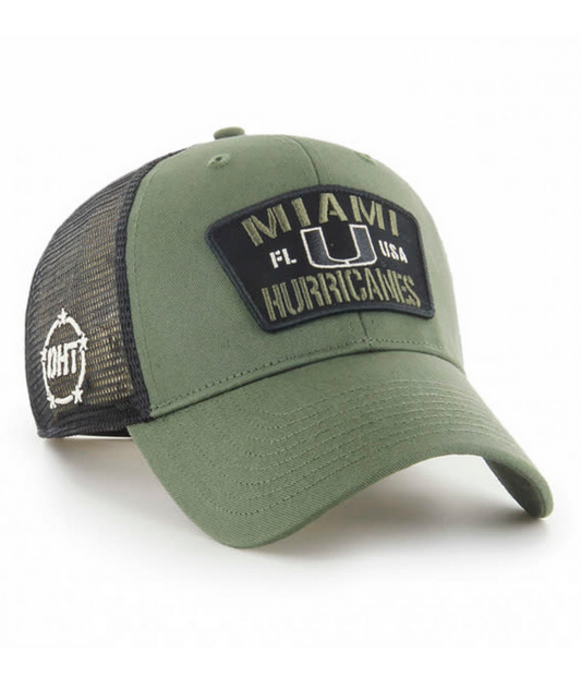 Miami Hurricanes '47 Brand OHT Moss Trucker Adjustable MVP Hat