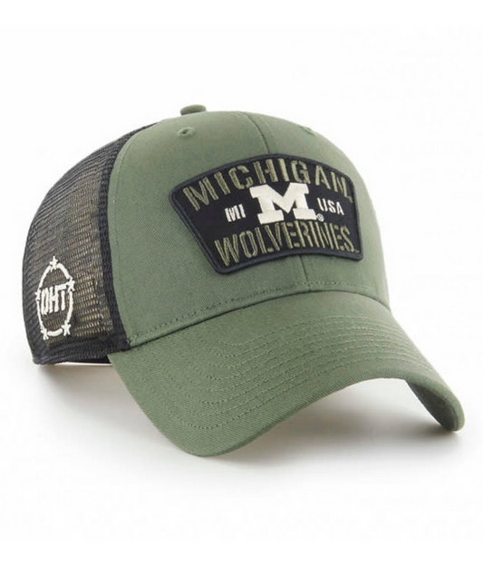 Michigan Wolverines '47 Brand OHT Moss Trucker Adjustable MVP Hat