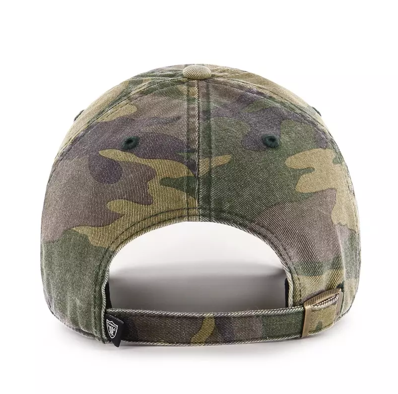 Las Vegas Raiders '47 Brand Camo Clean Up Adjustable Dad Hat