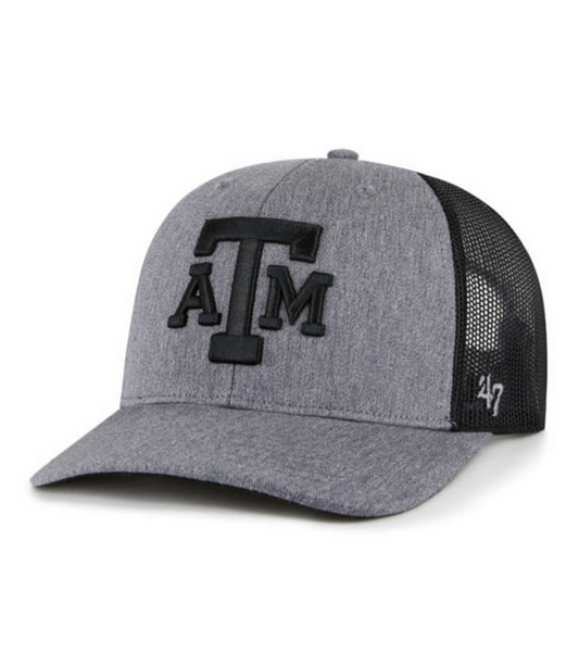 Texas A&M Aggies '47 Brand Charcoal Carbon Trucker Adjustable Hat