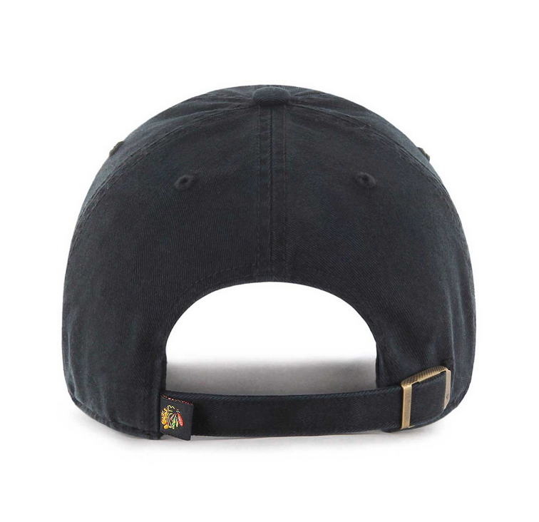 Chicago Blackhawks '47 Brand Black Axis Clean Up Adjustable Dad Hat