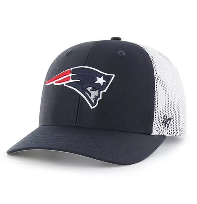 New England Patriots '47 Brand Navy Blue Trucker Adjustable Backstrap Hat