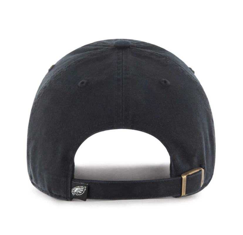 Philadelphia Eagles '47 Brand Black Clean Up Adjustable Dad Hat