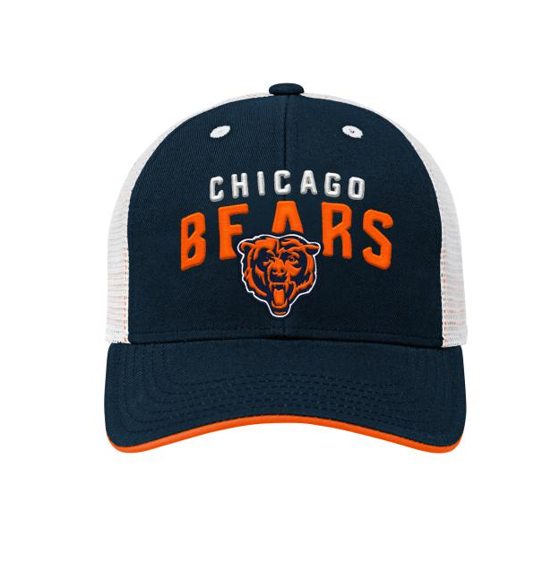 Youth Chicago Bears Outerstuff Navy Core Lockup Snapback Trucker Hat