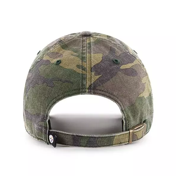 Pittsburgh Steelers '47 Brand Camo Clean Up Adjustable Dad Hat