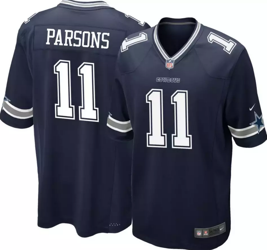 Dallas Cowboys Micah Parsons Nike Navy Blue Authentic On Field Game Jersey