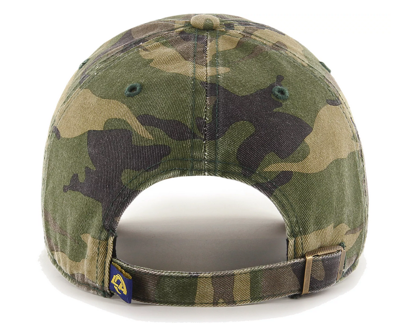 Los Angeles Rams '47 Brand Camo Clean Up Adjustable Dad Hat