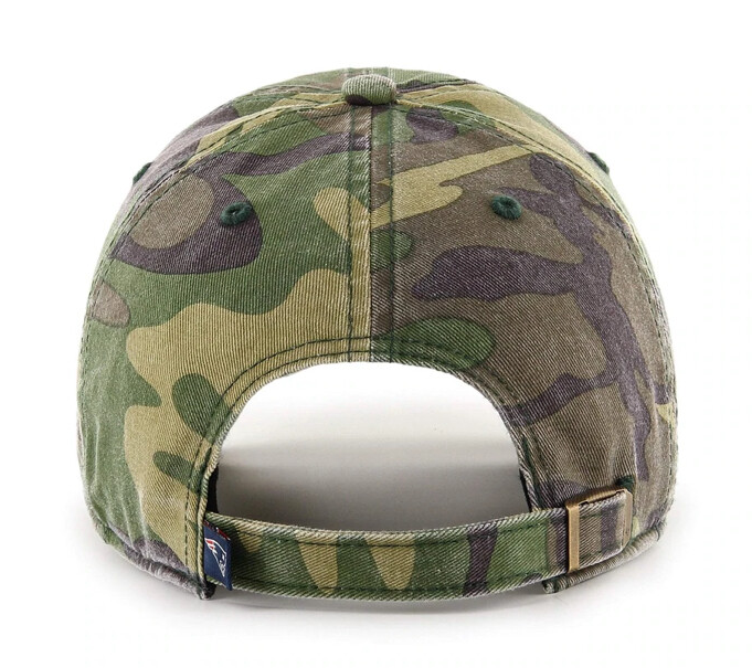 New England Patriots '47 Brand Camo Clean Up Adjustable Dad Hat