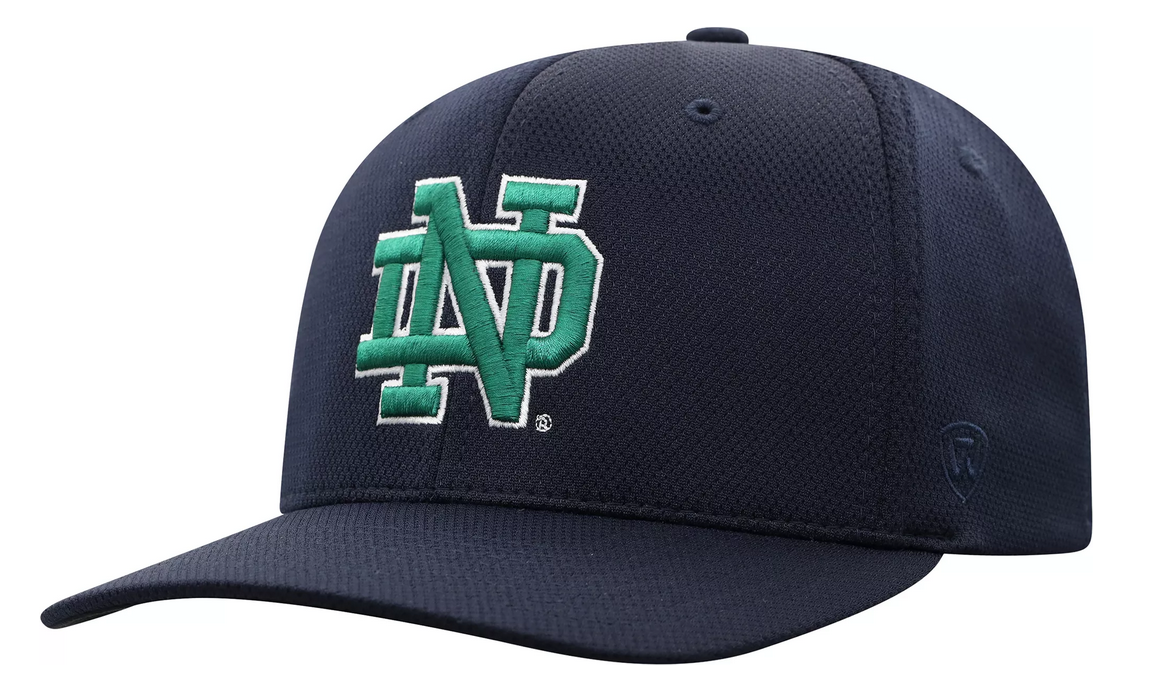 Notre Dame Fighting Irish Top Of The World Navy Victory Reflex Stretch Fit Hat