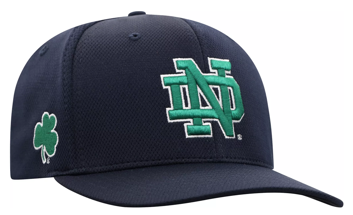 Notre Dame Fighting Irish Top Of The World Navy Victory Reflex Stretch Fit Hat