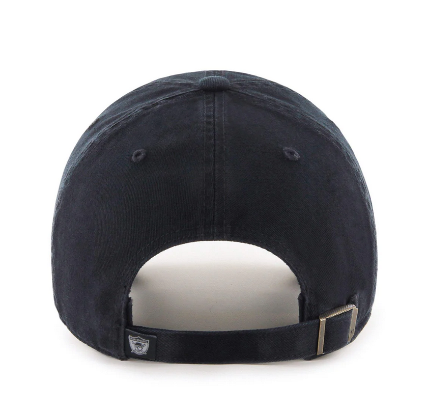 Las Vegas Raiders '47 Brand Black Historic Clean Up Adjustable Dad Hat
