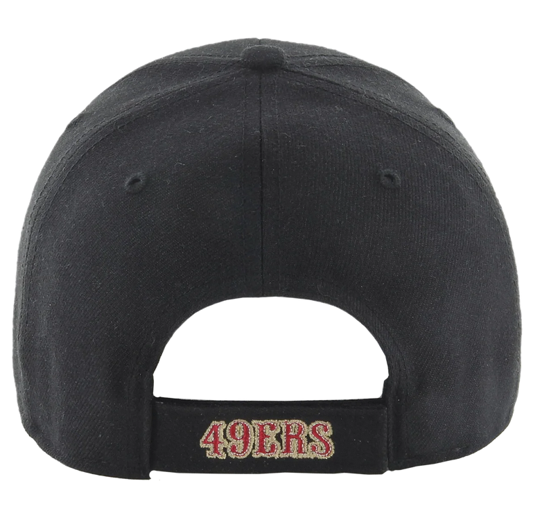 San Francisco 49ers '47 Brand Black Adjustable MVP Hat