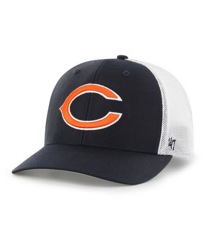 Chicago Bears '47 Brand Navy Blue Trophy Trucker Flex Fit Hat