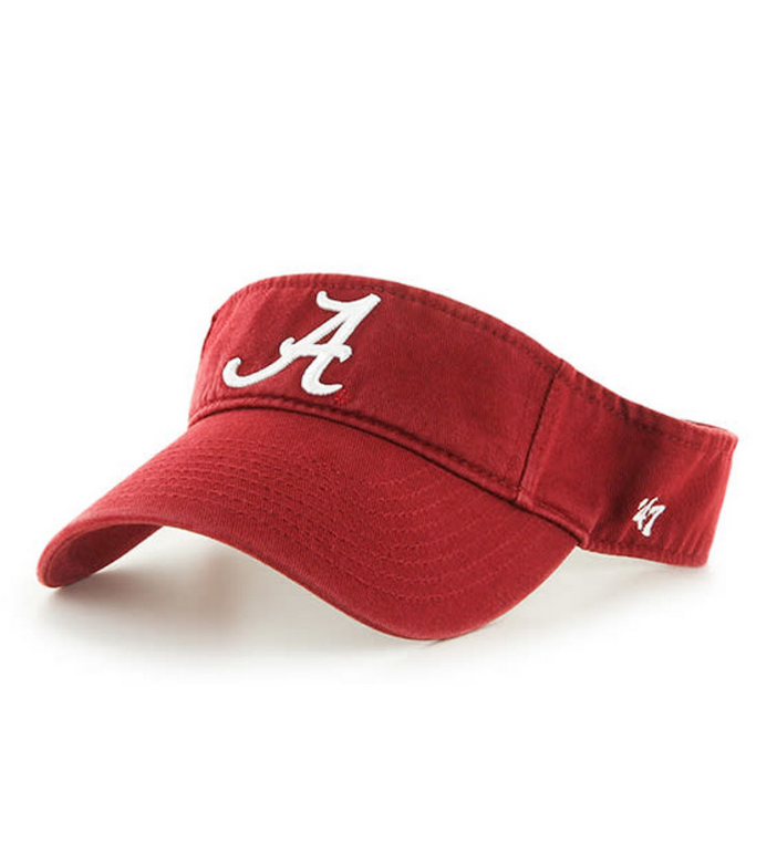 Alabama Crimson Tide '47 Brand Red Clean Up Visor Adjustable Dad Hat
