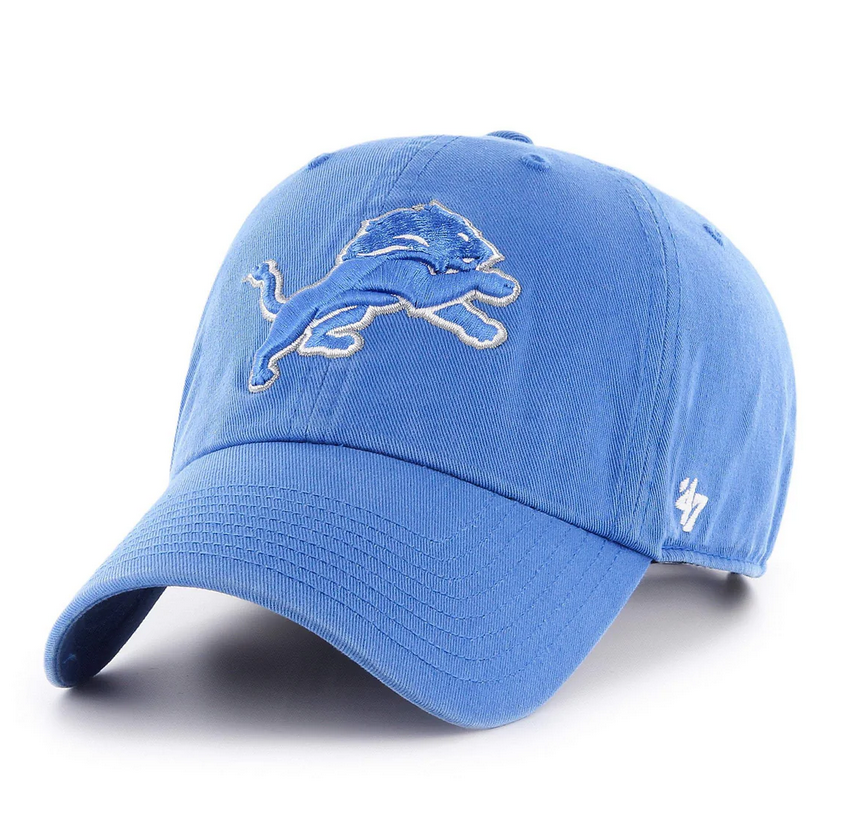 Detroit Lions '47 Brand Blue Clean Up Adjustable Dad Hat