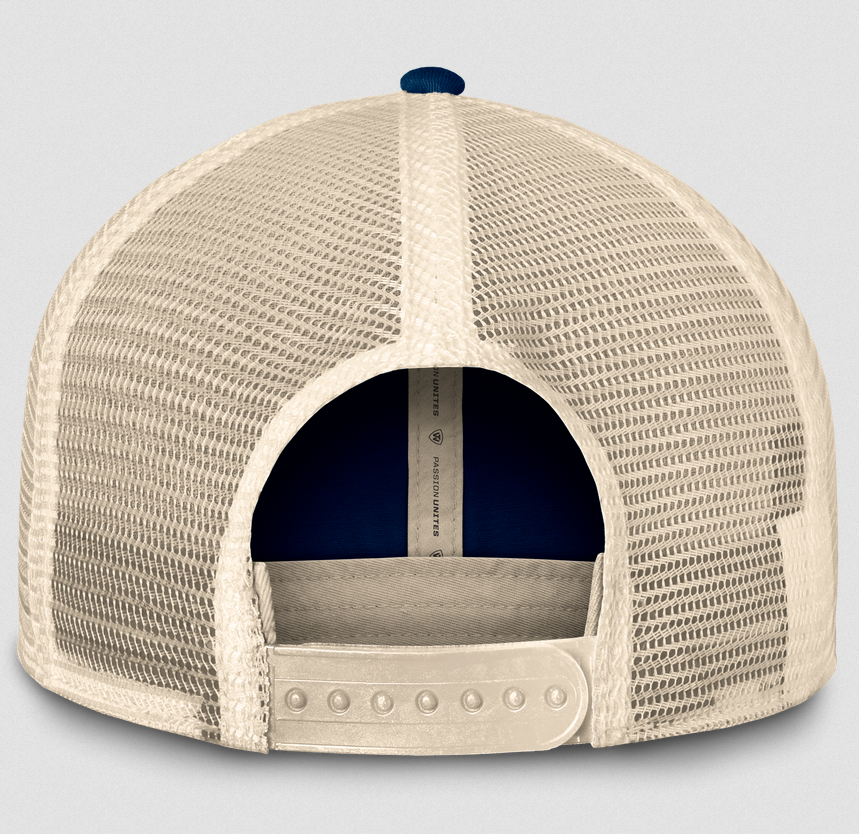 Notre Dame Fighting Irish Top Of The World Blue Waylon Adjustable Trucker Dad Hat