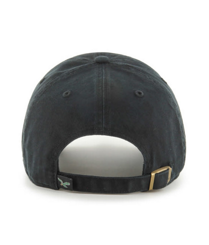Philadelphia Eagles '47 Brand Black Legacy Clean Up Adjustable Dad Hat