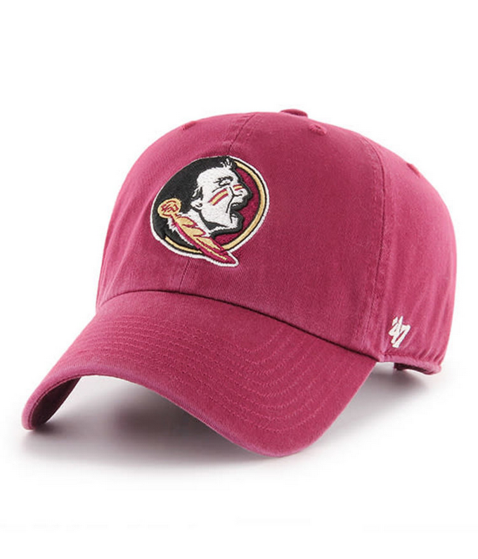 Florida State Seminoles '47 Brand Red Clean Up Adjustable Dad Hat