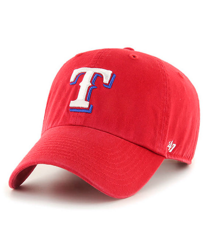 Texas Rangers '47 Brand Red Clean Up Adjustable Dad Hat