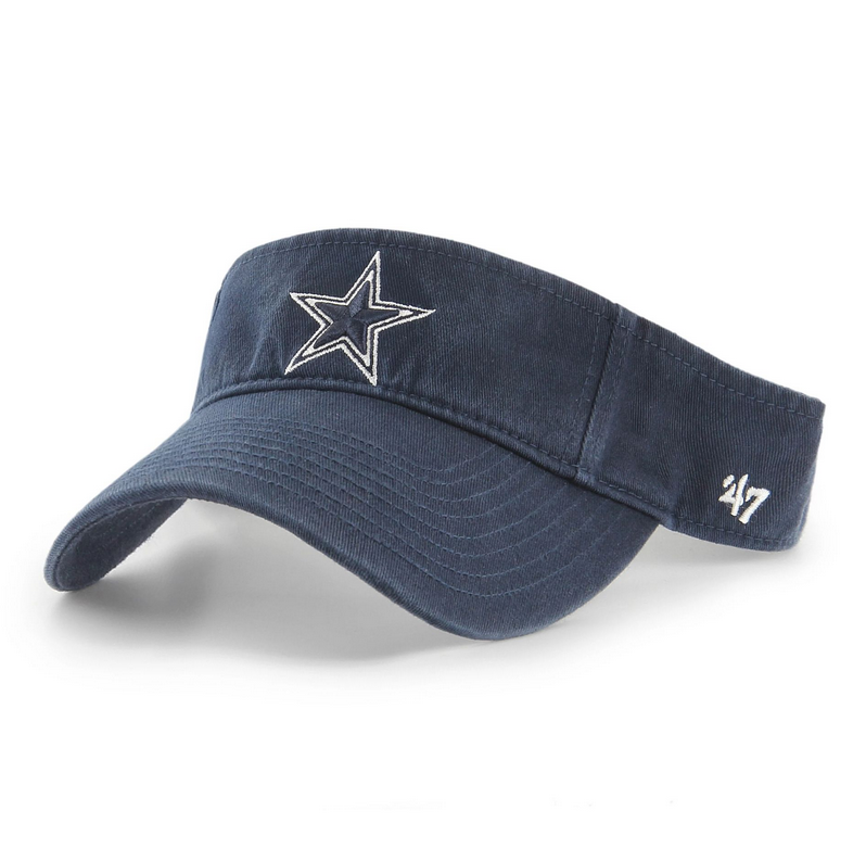 Dallas Cowboys '47 Brand Navy Blue Clean Up Visor Adjustable Dad Hat