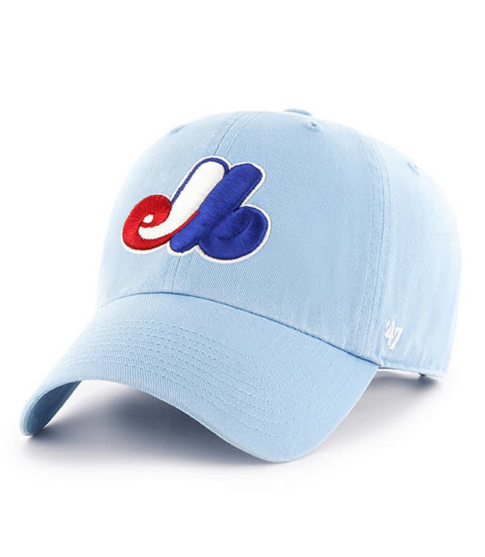 Montreal Expos '47 Brand Blue Cooperstown Clean Up Adjustable Dad Hat
