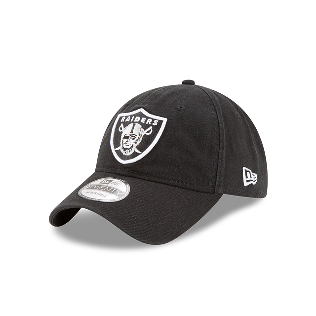 Las Vegas Raiders New Era Black Core Classic 9Twenty Adjustable Dad Hat