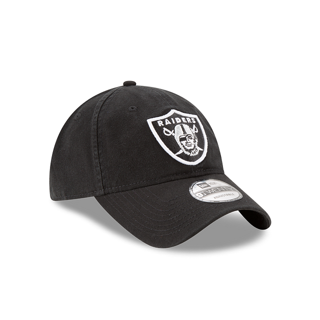Las Vegas Raiders New Era Black Core Classic 9Twenty Adjustable Dad Hat