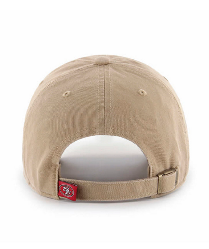 San Francisco 49ers '47 Brand Khaki Clean Up Adjustable Dad Hat