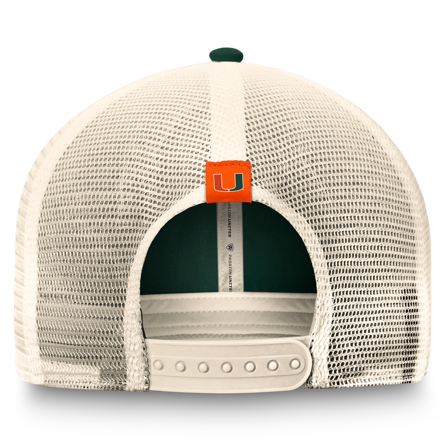 Miami Hurricanes Top Of The World Green Heritage Snapback Trucker Hat