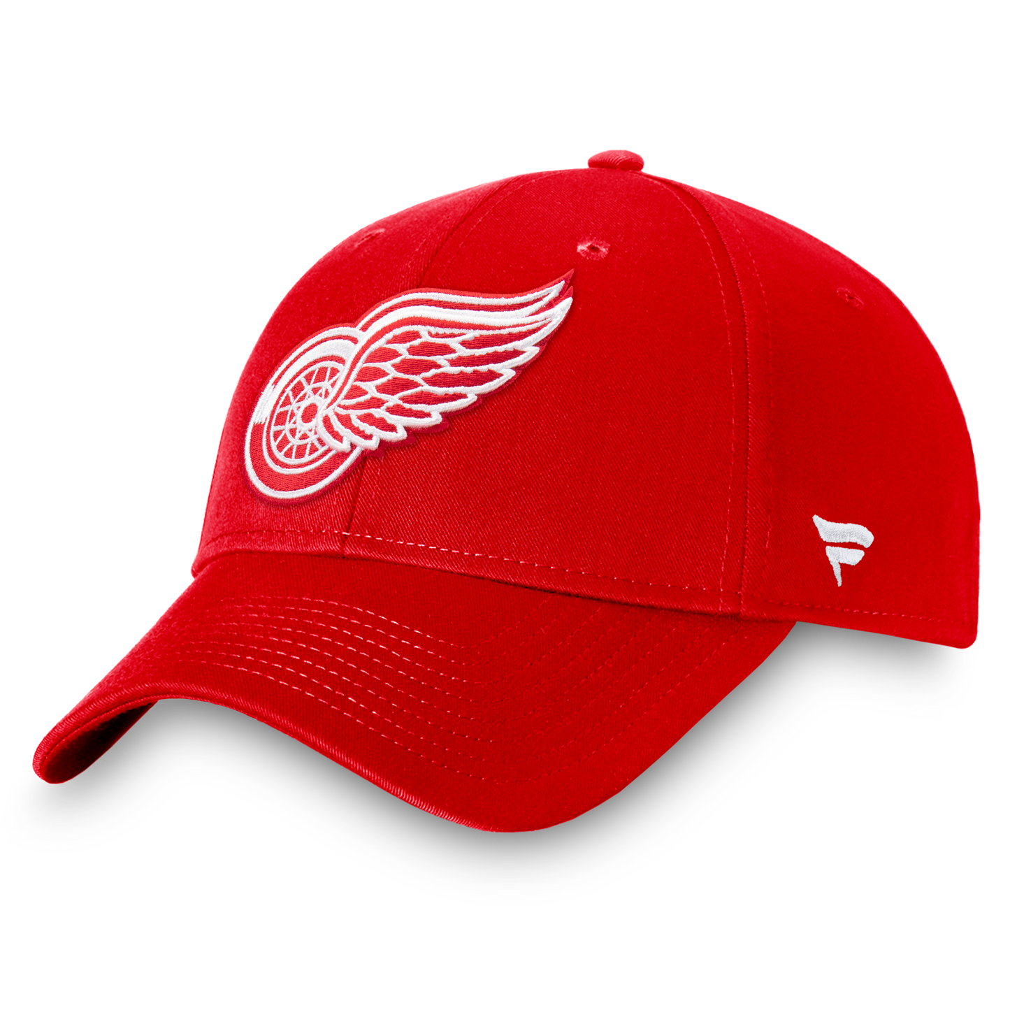 Detroit Red Wings Fanatics Red Primary Logo Core Adjustable Hat