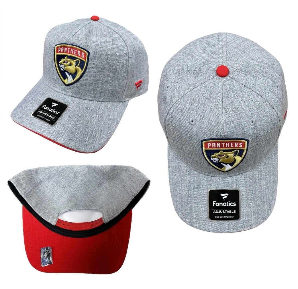 Florida Panthers Fanatics Heather Gray DSG A-Frame Snapback Adjustable Hat