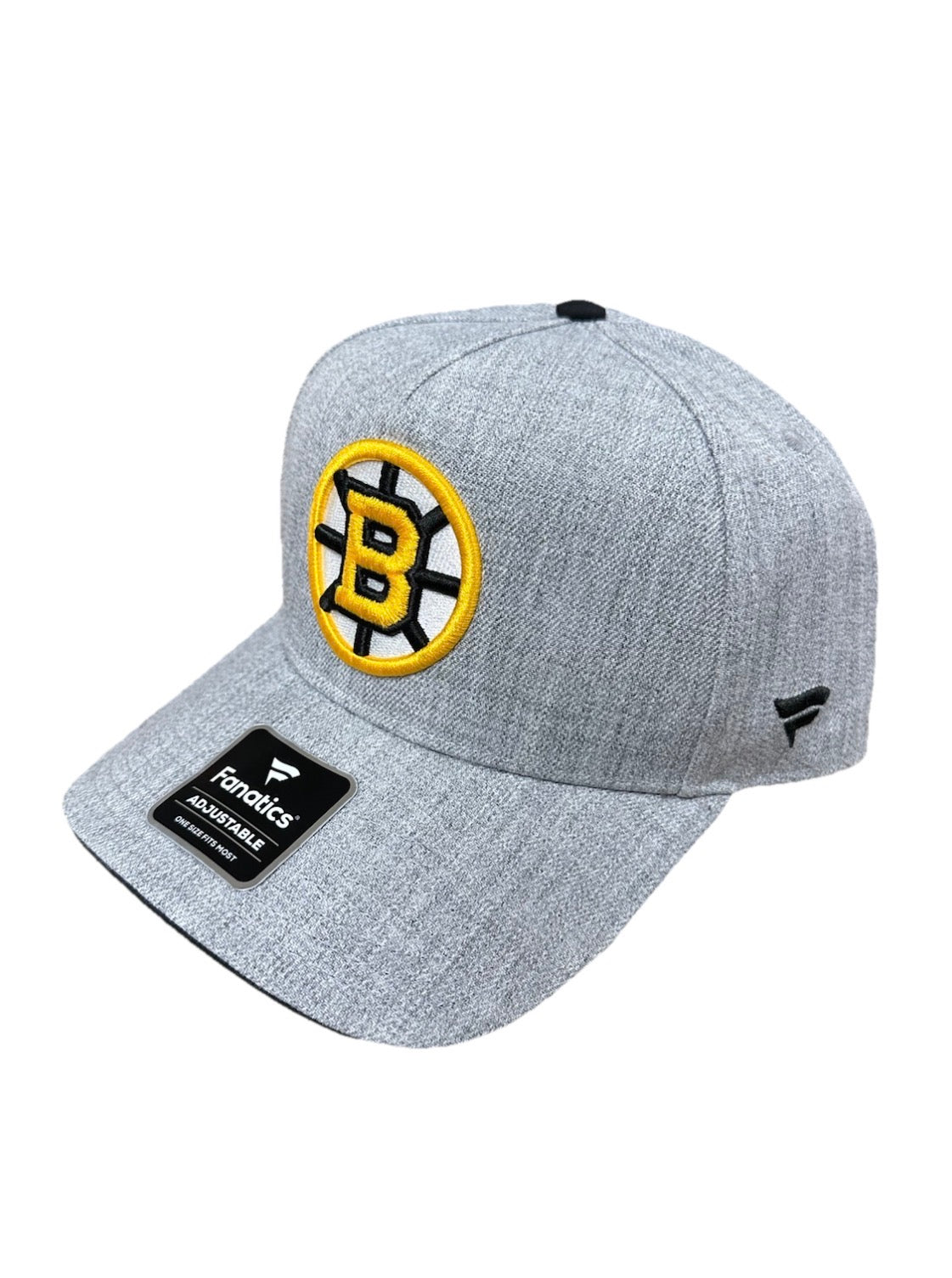 Boston Bruins Fanatics Heather Gray DSG A-Frame Snapback Adjustable Hat