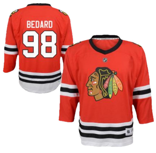 Youth Chicago Blackhawks Connor Bedard Outerstuff Red Replica Home Jersey