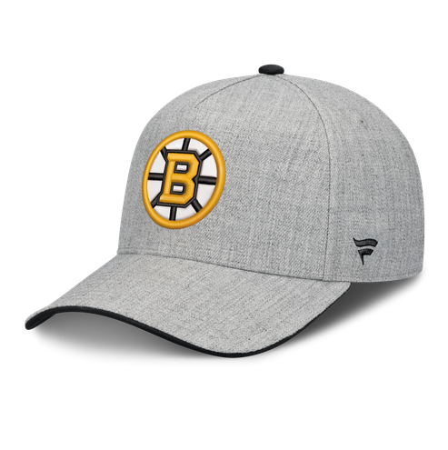 Boston Bruins Fanatics Heather Gray DSG A-Frame Snapback Adjustable Hat