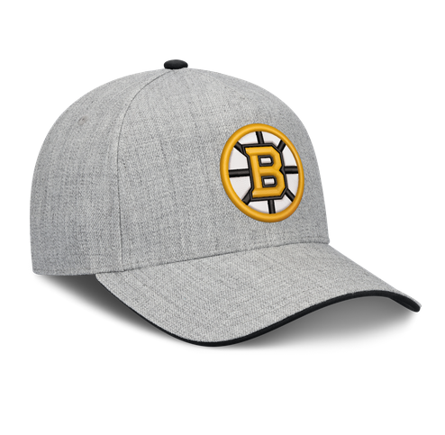 Boston Bruins Fanatics Heather Gray DSG A-Frame Snapback Adjustable Hat