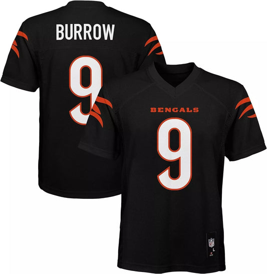 Youth Cincinnati Bengals Joe Burrow Outerstuff Black Authentic Mid-Tier Jersey