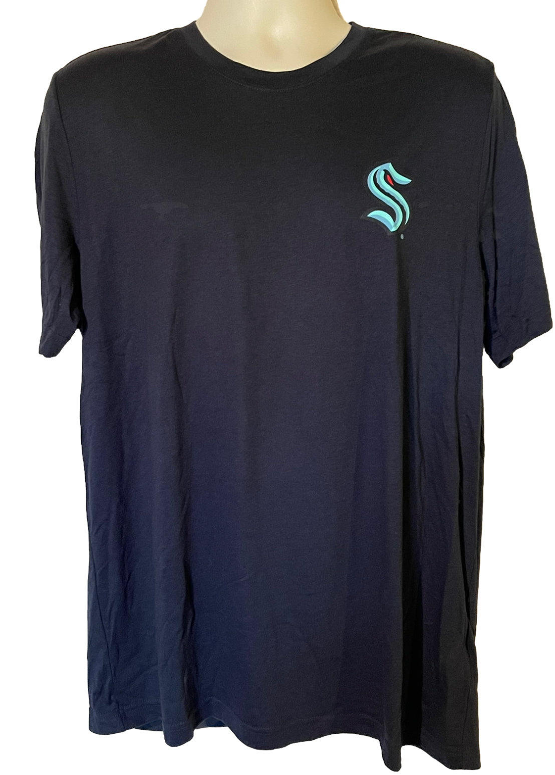 Seattle Kraken Adidas Navy Blue Hockey Club Triblend T-Shirt