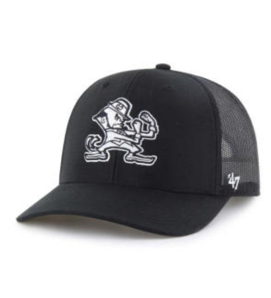 Notre Dame Fighting Irish '47 Brand Black Trucker Adjustable Hat