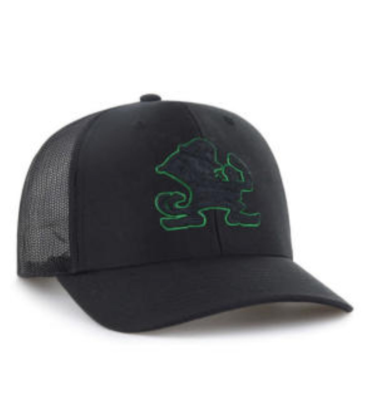 Notre Dame Fighting Irish '47 Brand Black Trucker Adjustable Hat