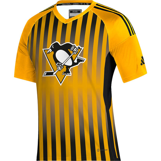 Pittsburgh Penguins Adidas Gold Aeroready Raglan Soccer Top
