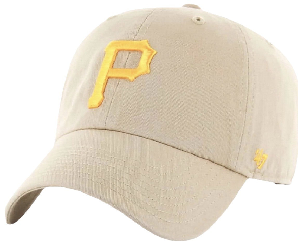 Pittsburgh Pirates '47 Brand Khaki Clean Up Adjustable Dad Hat