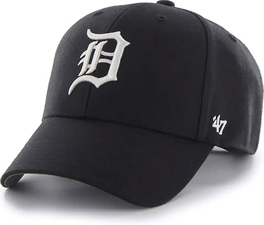 Detroit Tigers '47 Brand Black MVP Adjustable Hat