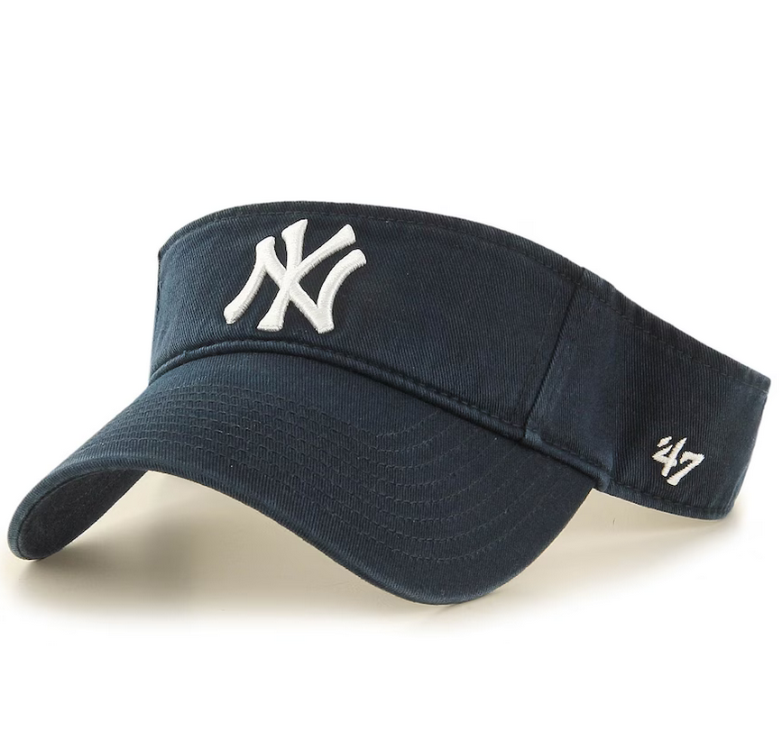 New York Yankees '47 Brand Navy Blue Clean Up Visor Adjustable Dad Hat